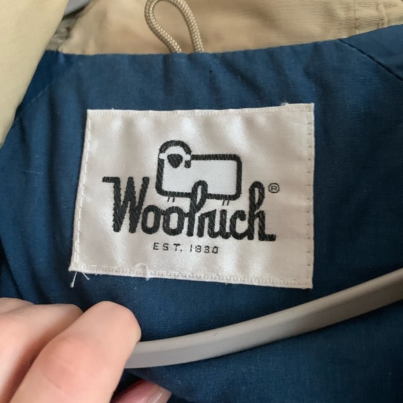 Woolrich Womens Jacket Coat Size Small Beige Utility Vintage Spring - Picture 3 of 4